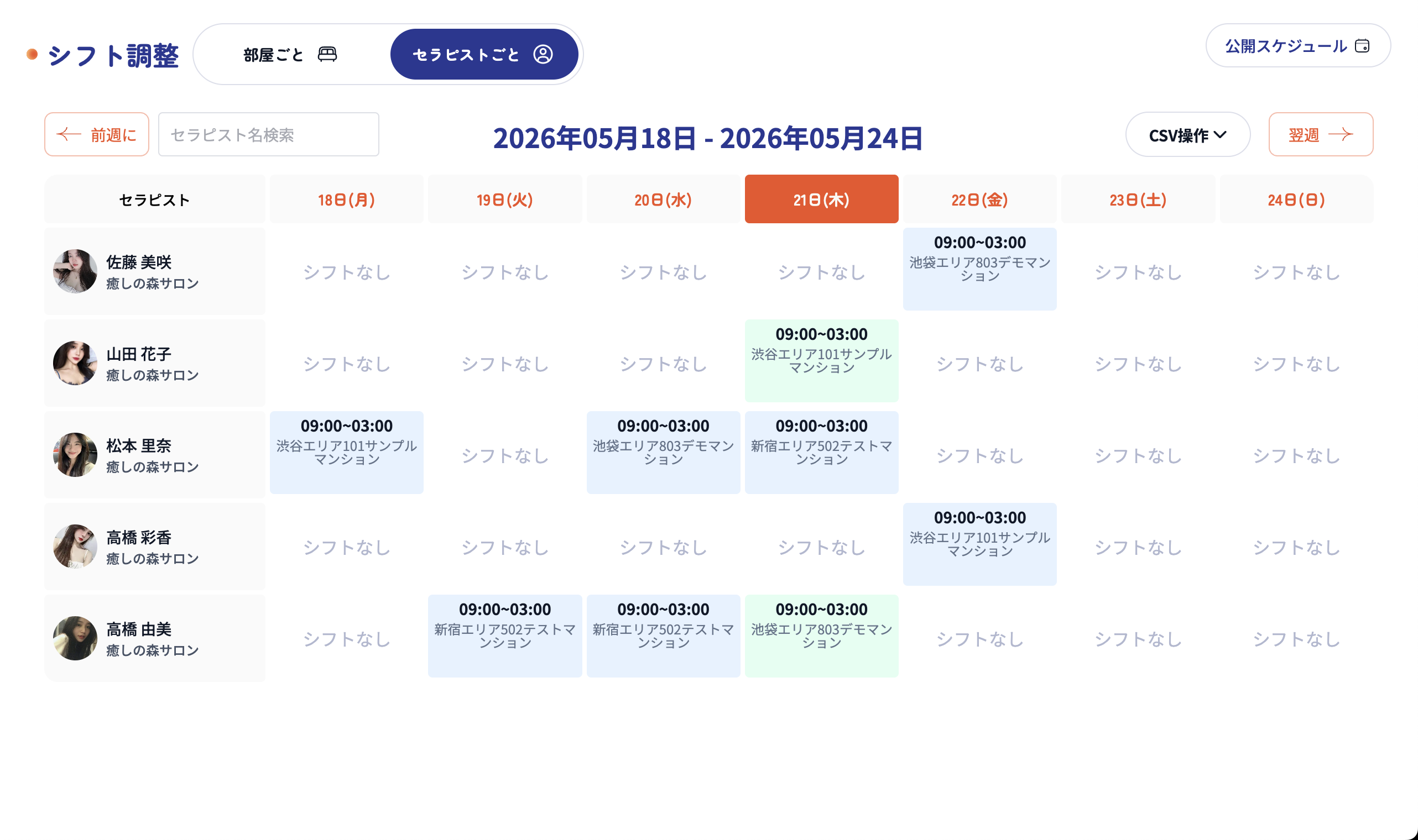 シフト管理